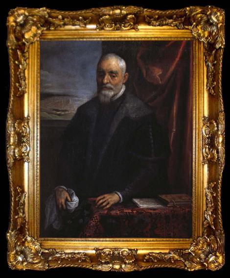 framed  Domenico Tintoretto Official portrait, ta009-2